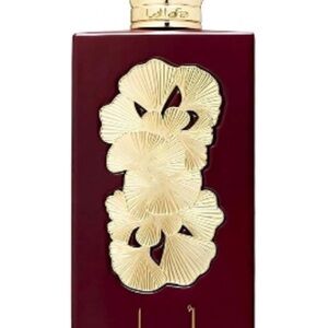 Lattafa Burgundy and Gold Perfume Bottle